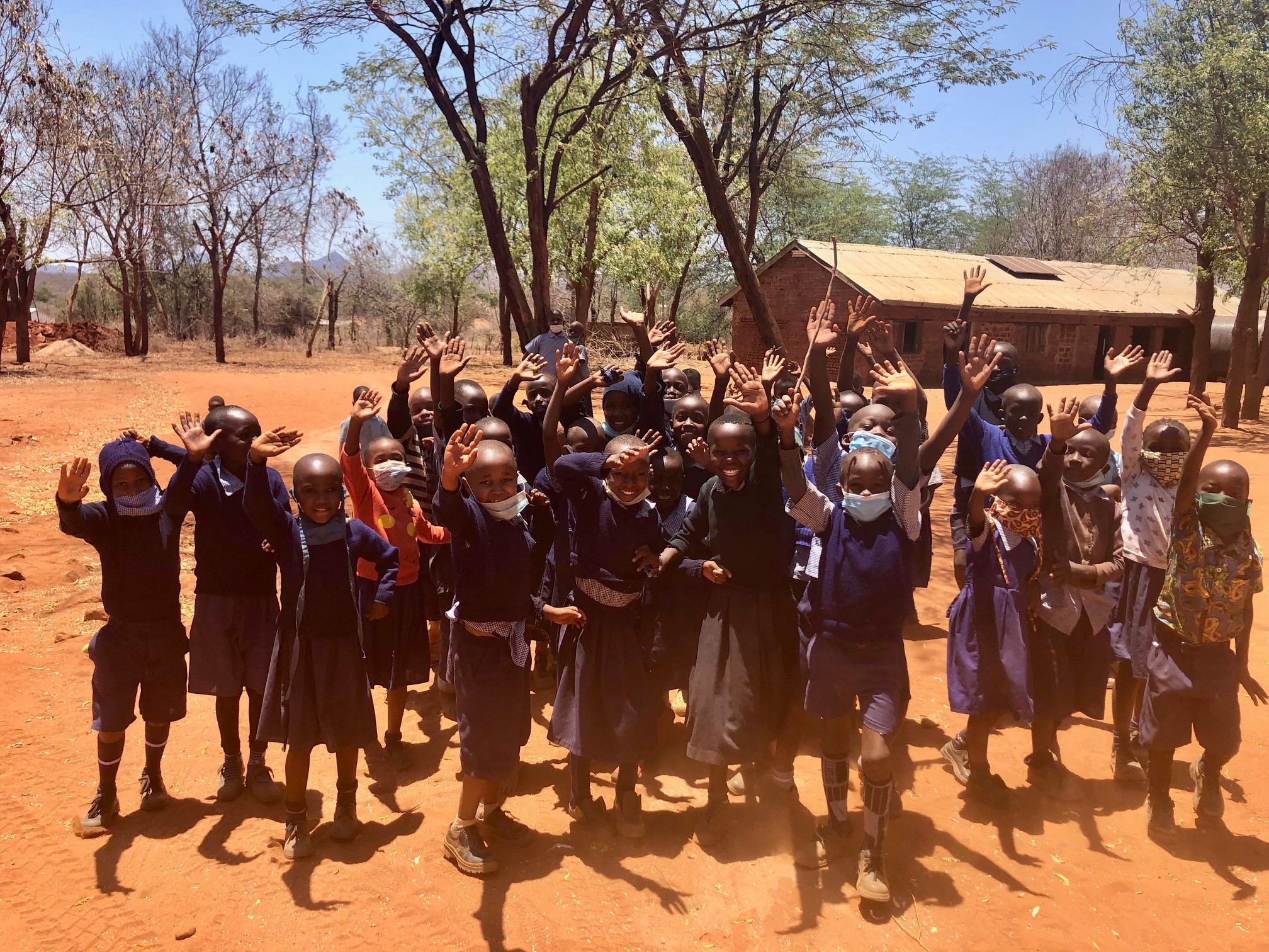 Leerlingen op basisschool Kinakoni